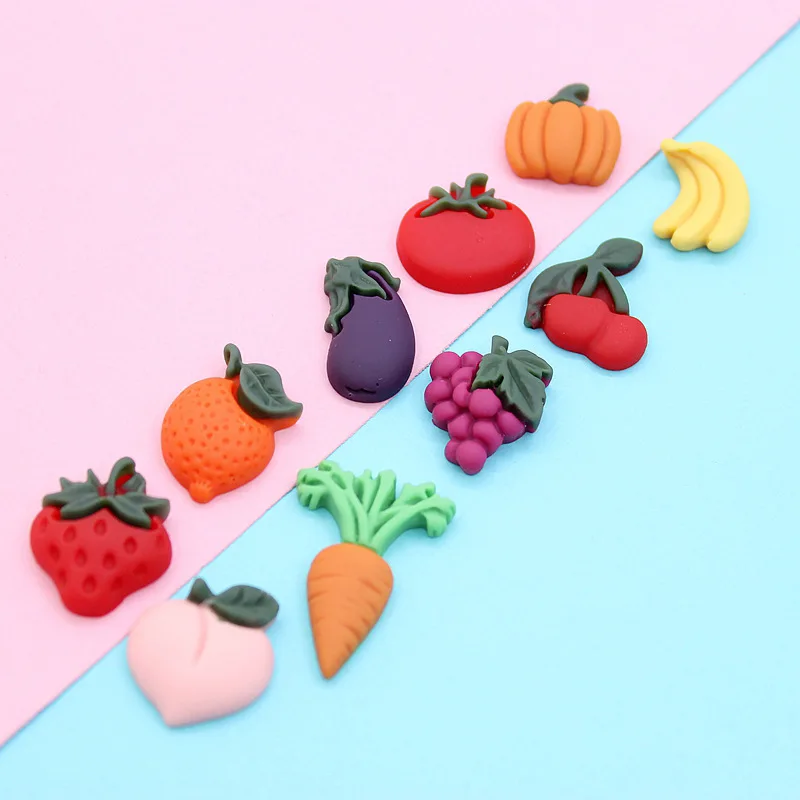 

10pcs Flatback Resin Fake Fruits Scrapbook Supplies Material Crafts Accessories Materials Miniature Mini Figurine Embellishments