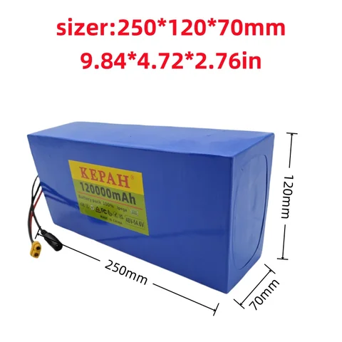 ❕ ✅ Литиевый аккумулятор 48 В 120 Ач 13s6p для моторизованного скутера Citycoco 120000 мАч 2000 Вт со встроенным 50 А BMS 1% новый оригинальный 🎡 🛒