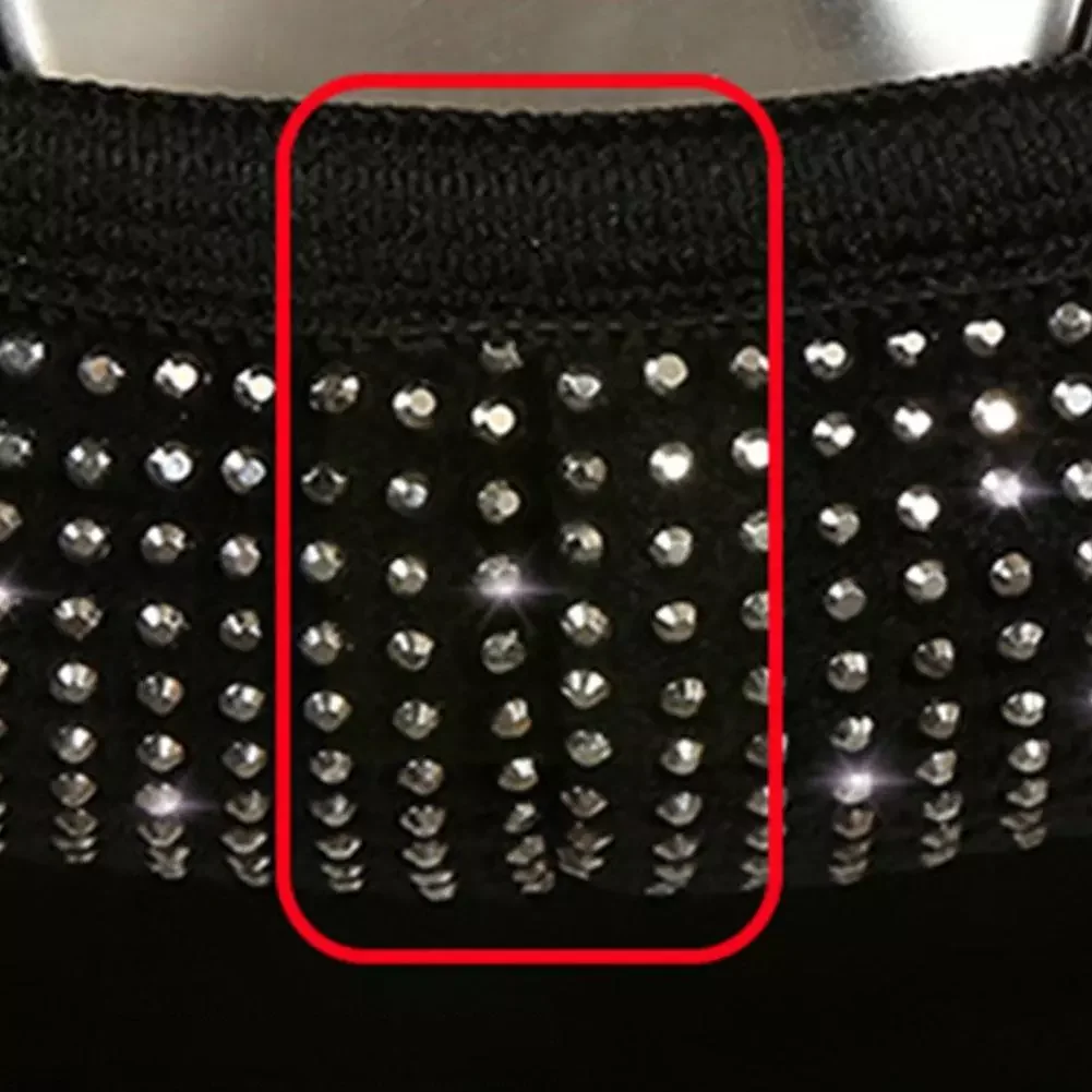 

Car Rhinestones Steering Wheel Cover with Wheel Diamond Diamond Steering Protector Case Crystal Car-Styling Spark L1P4