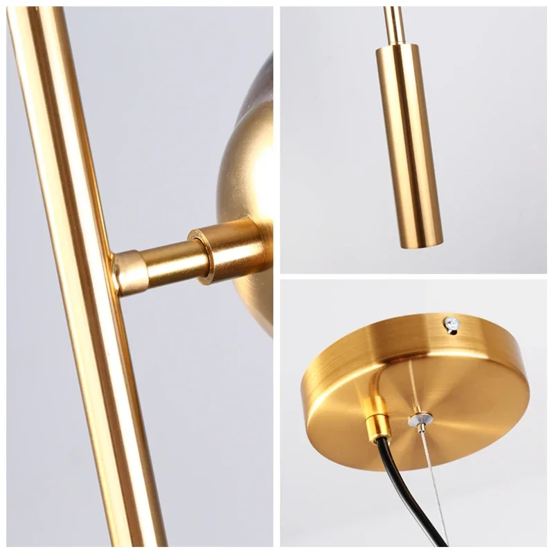 SANDYHA современные люстры стеклянный шар Декор домашние подвесные светильники