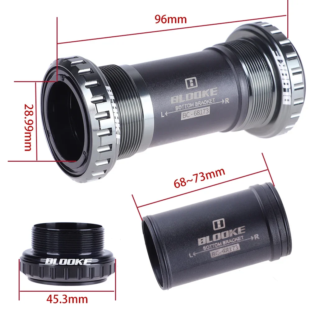 Нижний шатун BSA DUB BB 3 цвета 68/73 мм 28 99