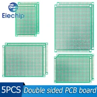 5pcslot double sided diy electronic kit soldering board electronic pcb prototype board 4x6 5x7 6x8 7x9cm