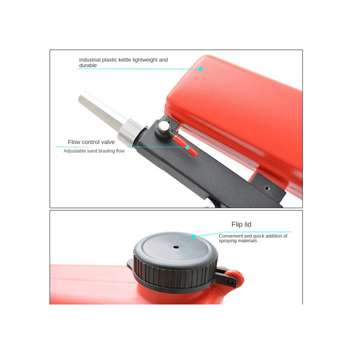 Пневматический Пескоструйный набор 90Psi гравитационный ручной устройство для