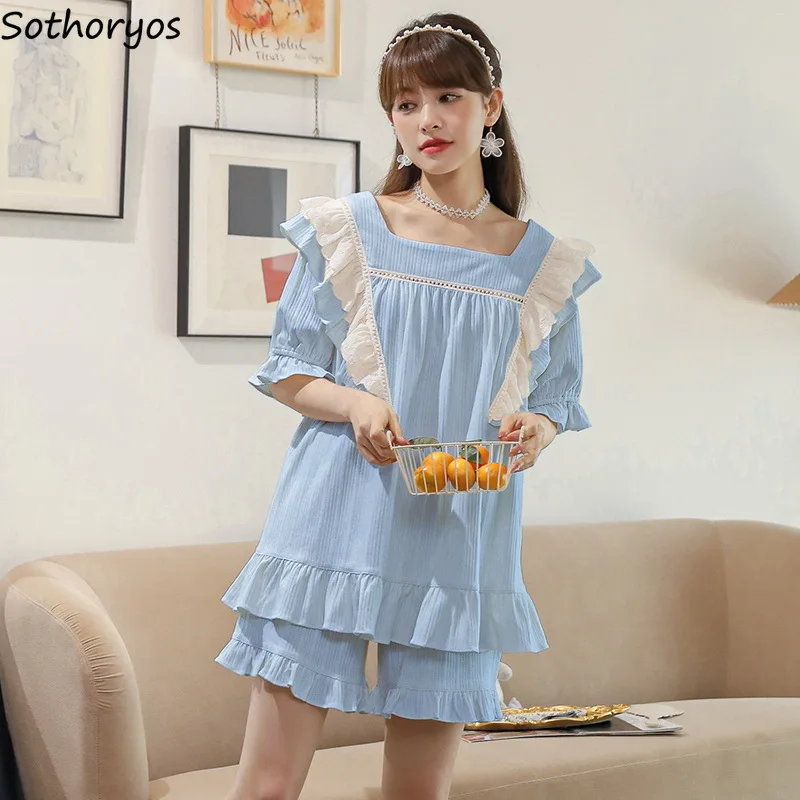 Пижамный комплект Женский в японском стиле стильная повседневная одежда для сна