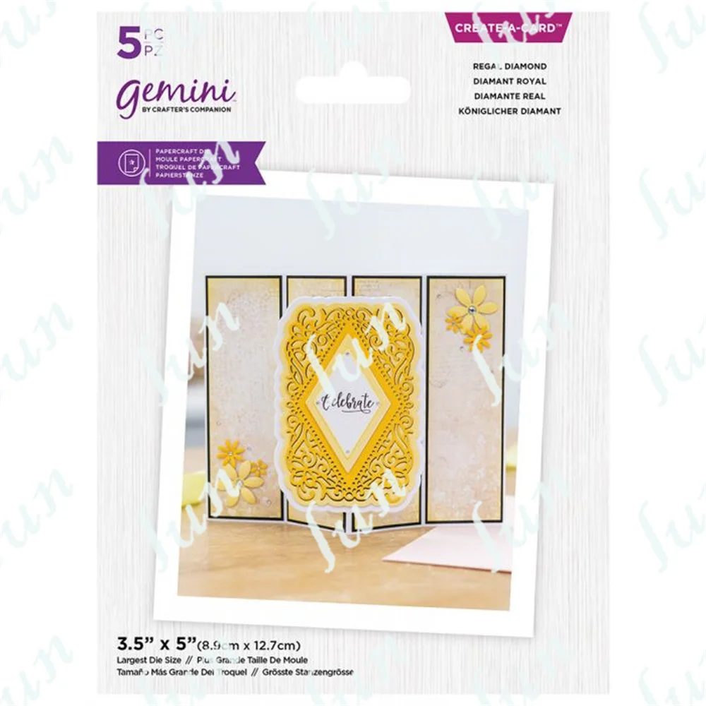 

Rhombus Diamond Reusable Metal Cutting Dies Diy Craft Embossing Die Cuts to Make Greeting Card Photo Album Gift Decor Making