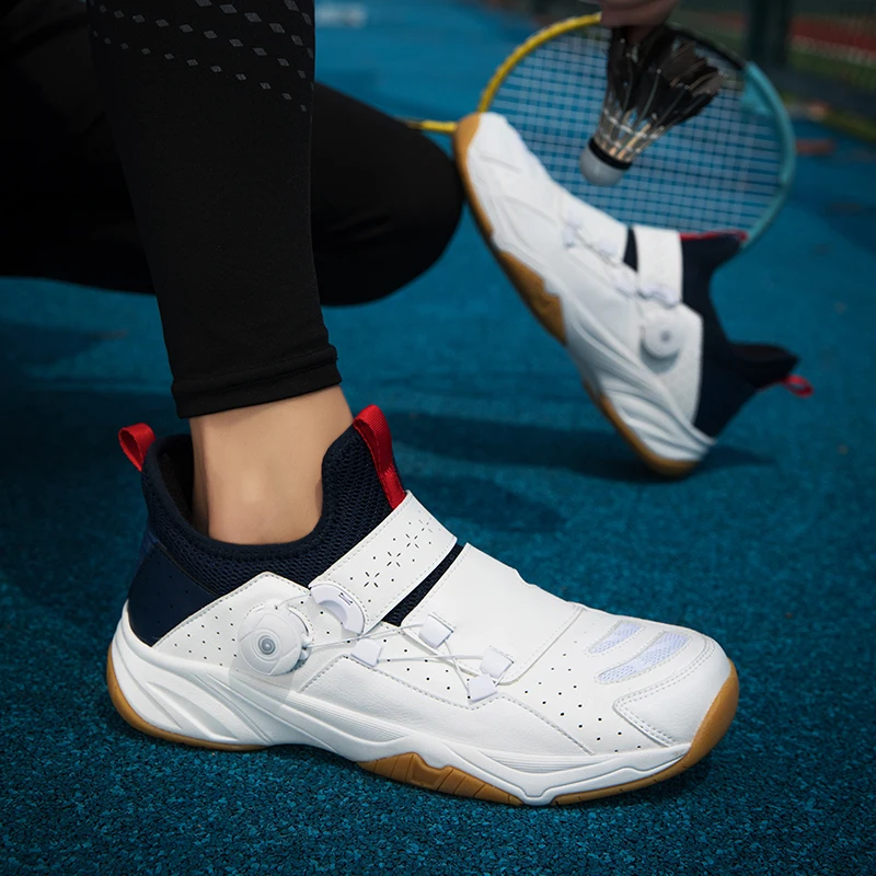 Professional Table Tennis Shoes for Men and Women Comfortable Badminton Competition Tennis Training Sneakers Size 36-46