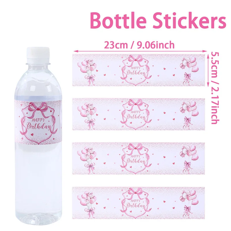 

Бумажные наклейки PATIMATE розовые бантики