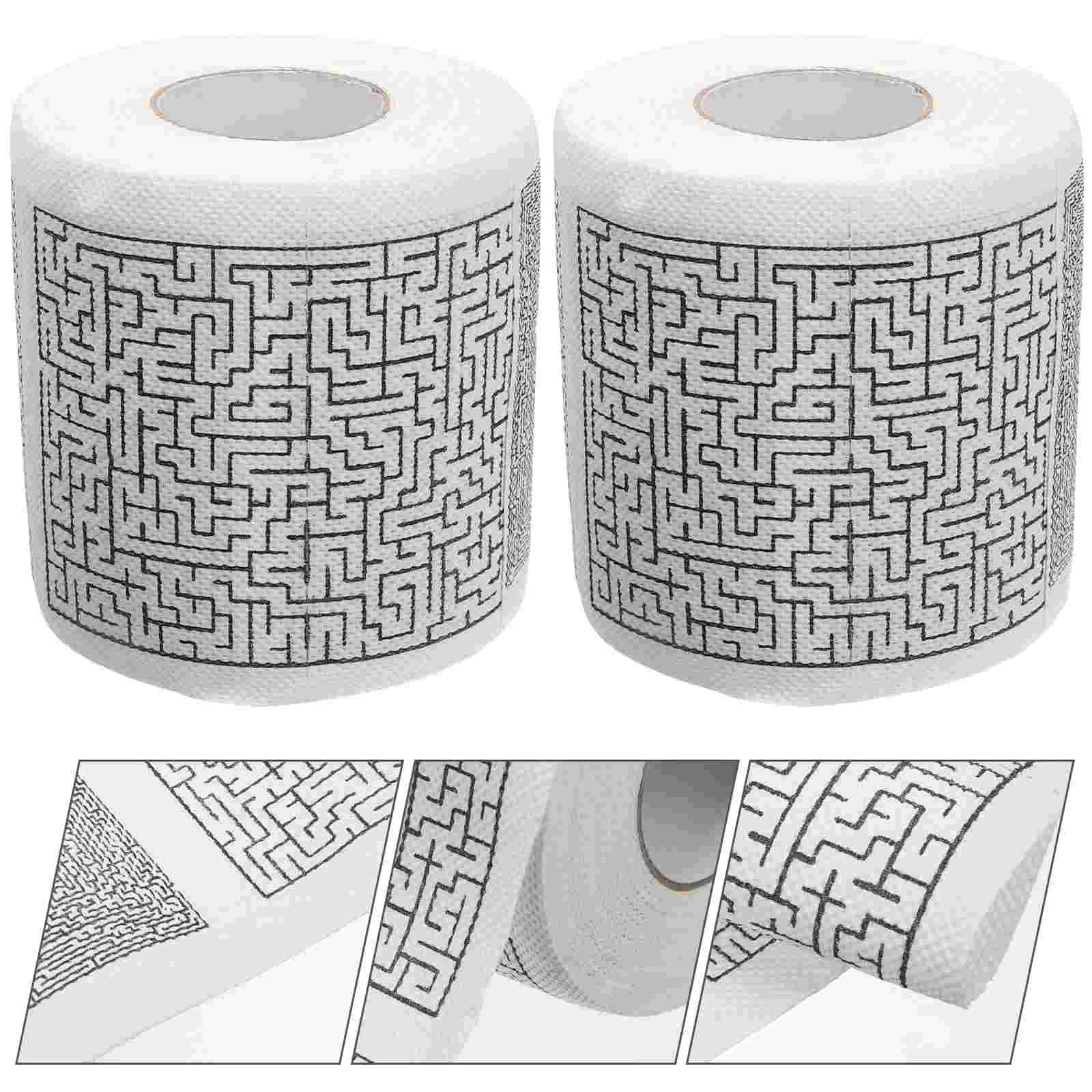 

Toilet Paper Bathroom Napkin Pattern Papers Supple Used Tissue Printed Napkins Colored