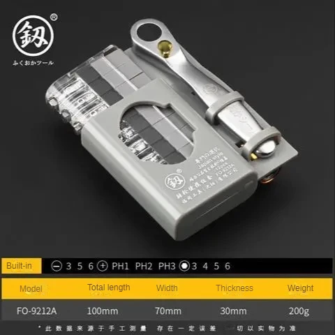 

Мини-ключ с трещоткой Deli, набор бит 10 пар