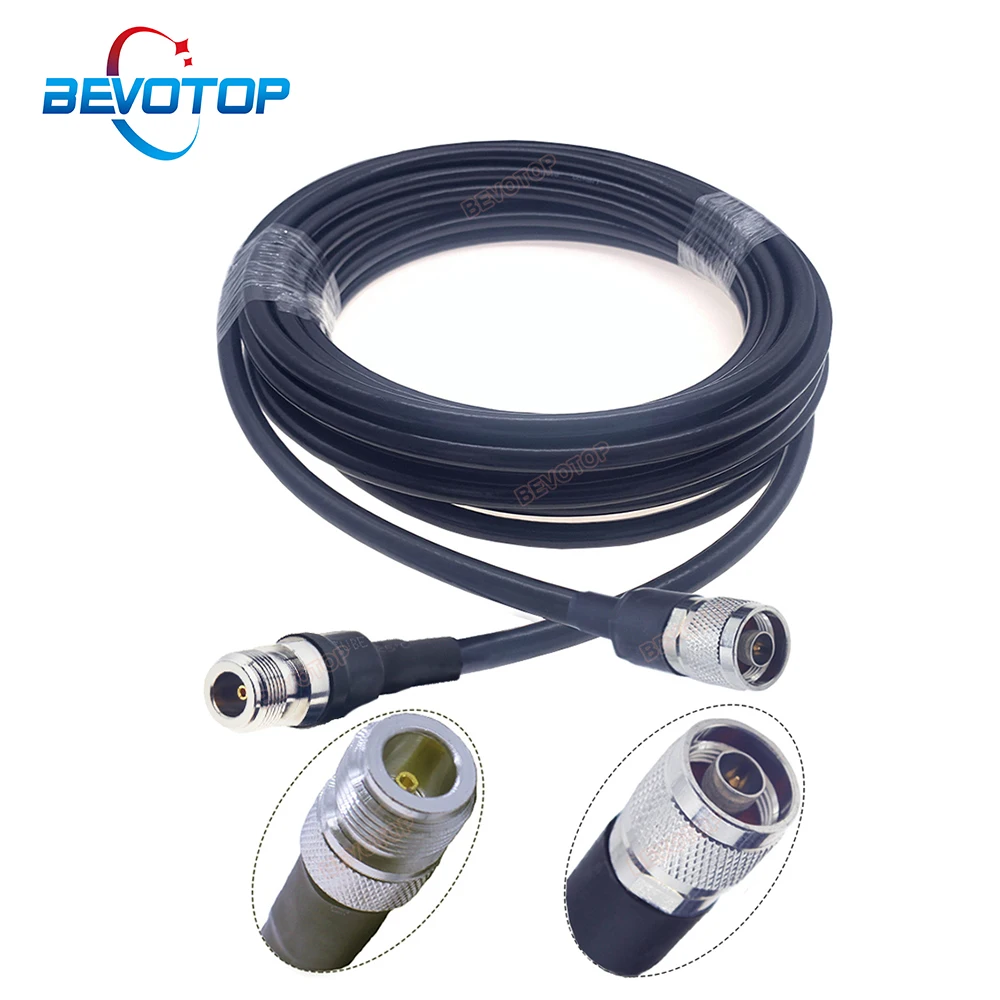 

N Type Male to Female LMR400 Jumper Pigtail Radio WIFI Extension Cable for 4G LTE Cellular Amplifier Cell Phone Signal Booster