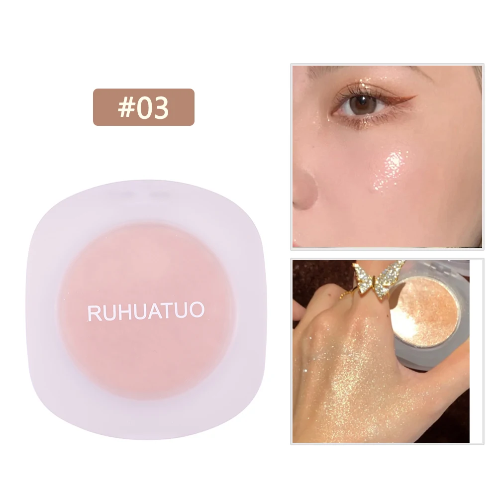 4 цвета хайлайтер пудра блестящая палитра макияж блеск для контурного макияжа