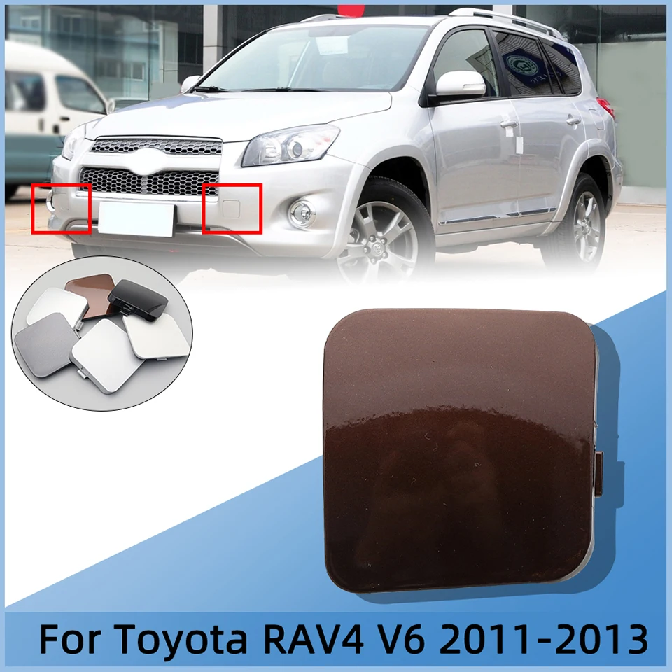 

Передний бампер для Toyota RAV4 Rav4 V6 XA30 2011 2012 2013, буксировочный крючок, крышка, буксировочный крючок, буксировочная крышка, крышка прицепа, левая и...