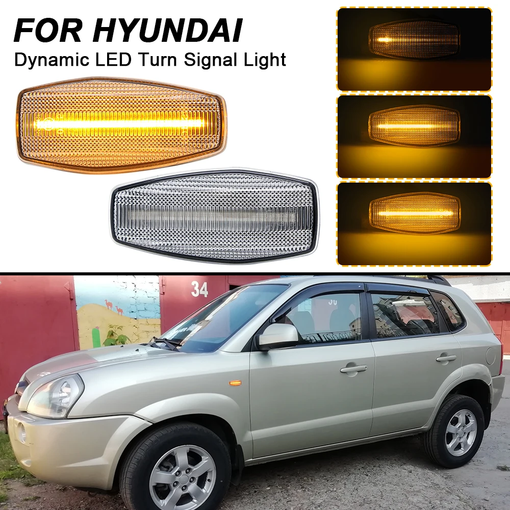

Dynamic Lights For Kia Rio Sedona Side Marker Indicator LED Lamps 2PCS Turn Signal Light For Hyundai i10 Elantra Sonata Accent