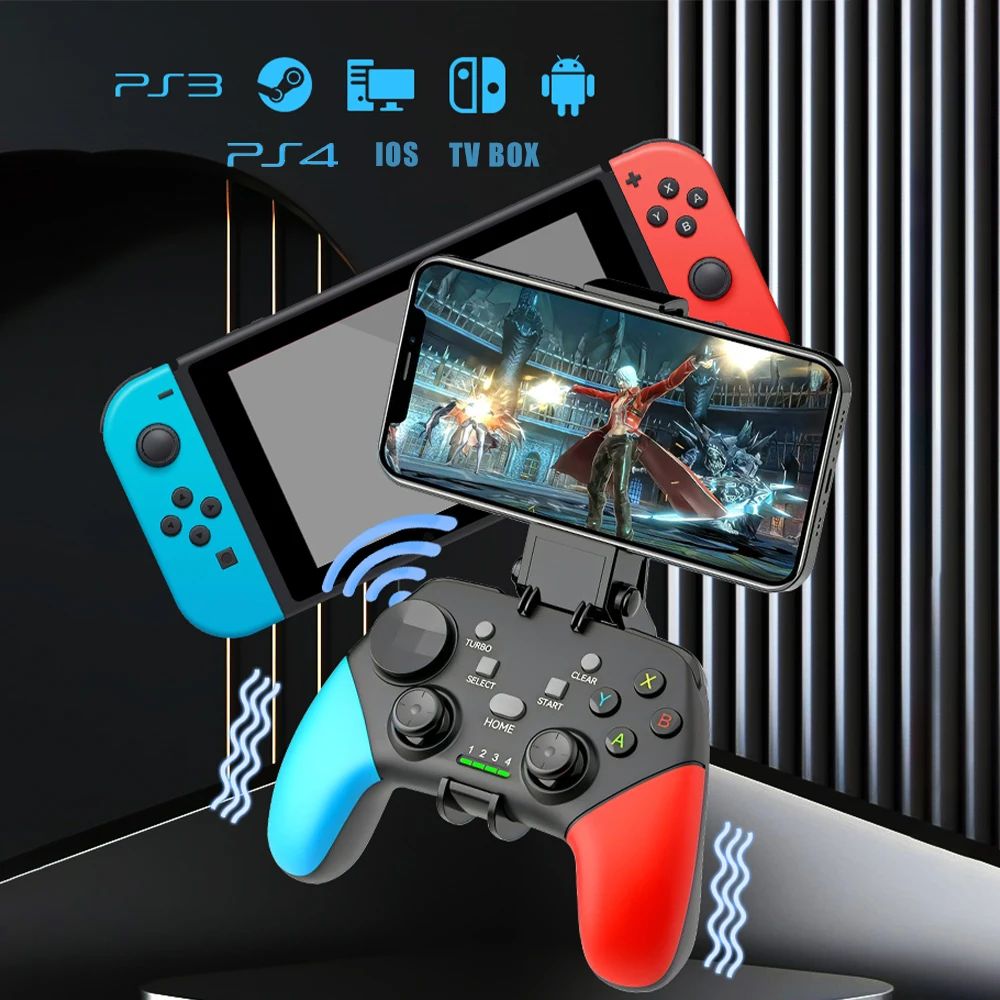

Беспроводной геймпад VILCORN 2,4G, совместимый с Nintendo Switch PC PS3 PS4, контроллер для IOS, Android, сотового телефона, USB-джойстик