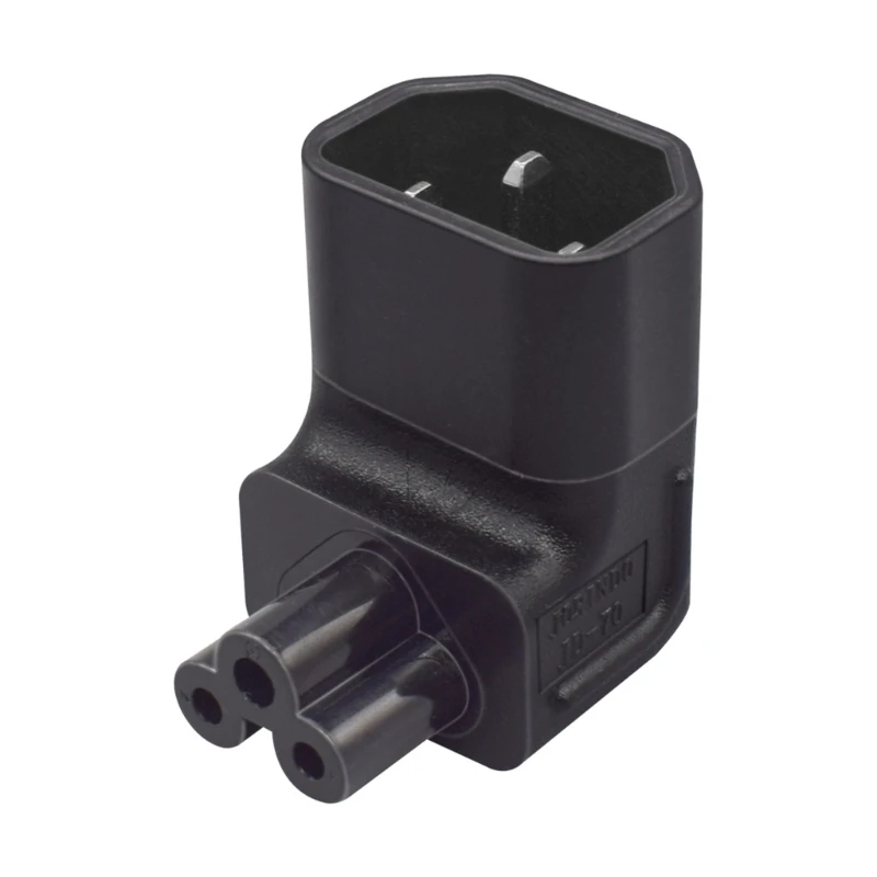 IEC320 C5 Преобразователь мощности IEC C14 Штекер на Женский Угол вверх/вниз Разъем 10A 250