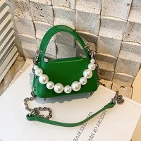 ladies bag 2022 the new womens signature handbag trendy one shoulder crossbody bag high end design pearl chain small bag