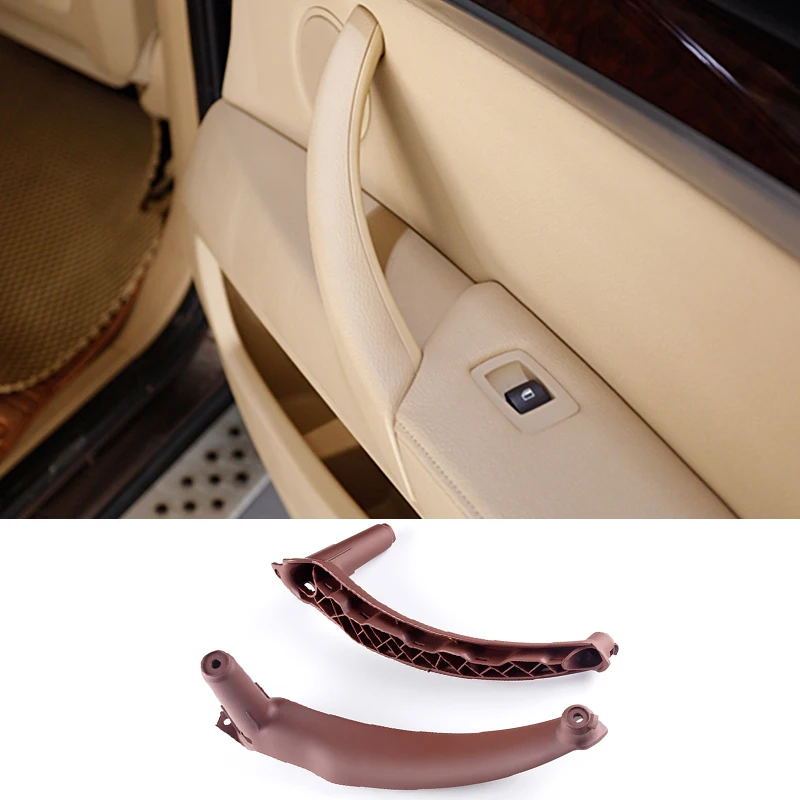 

Car Mocha Grey Beige Black Red-Brown Armrest Car RHD LHD Interior Door Handle Inner Panel Pull Trim Cover For BMW E70 E71 X5 X6