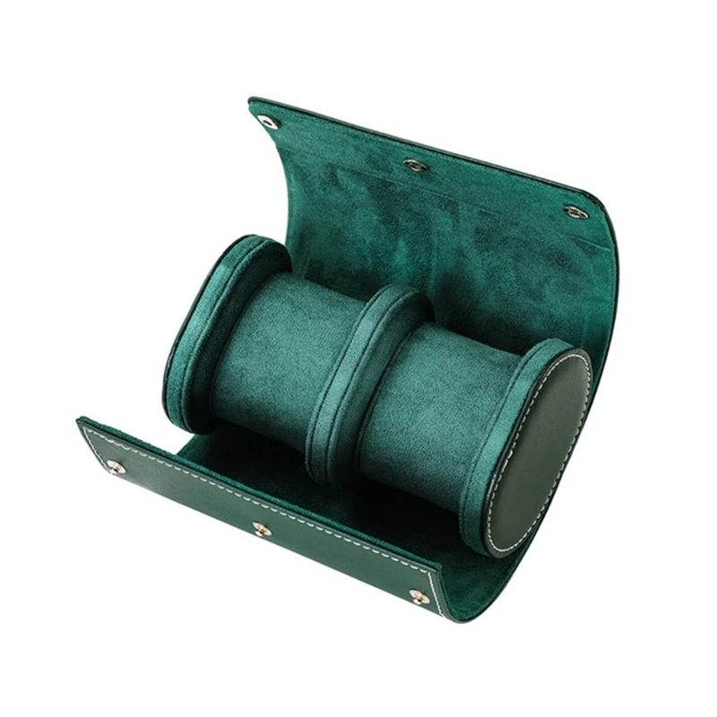 

Luxury Velvet Interior Watch Box Multifunctional 2 Grids Leather Watch Box