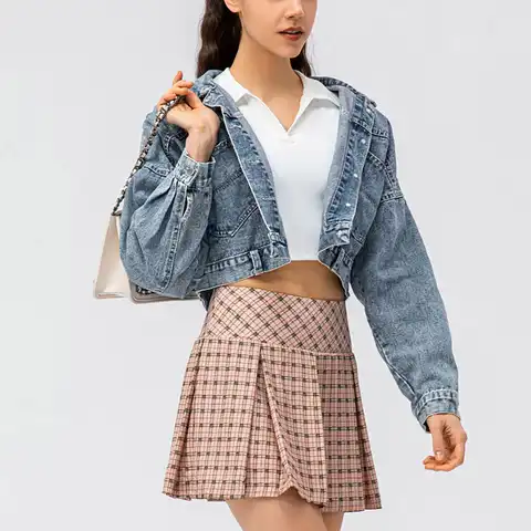Pleated Skirts Loose A-line Short Skirts Korean Fashion High Waist Skirt Summer Student Skirts For Women Streetwear Jupe 2023