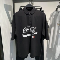 coca cola mens summer 2022 new personality trend printing short sleeved simple and comfortable cotton t shirt