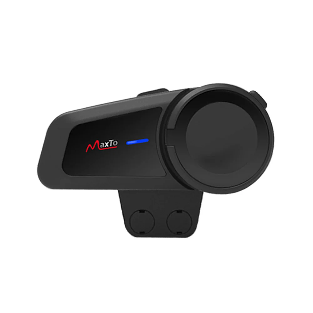 MAXTO M2 6 Riders Talking Motorcycle 1KM Helmet Bluetooth Intercom Headset Connect with any brand headset Waterproof FM Radio