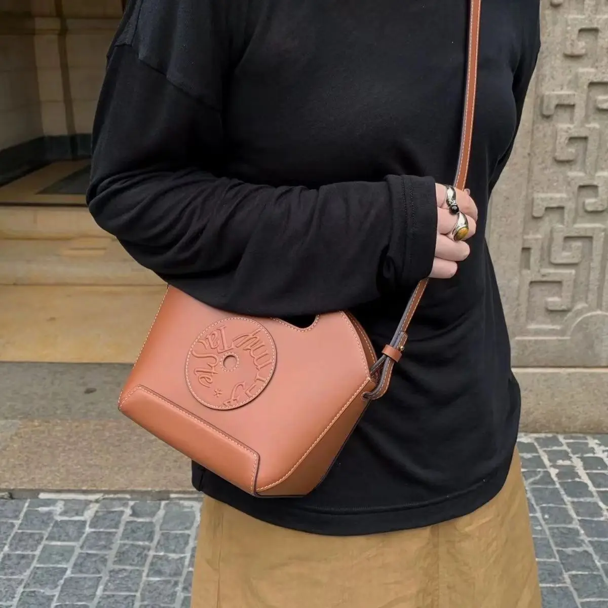 Винтажная сумка-ведро Jamhoo