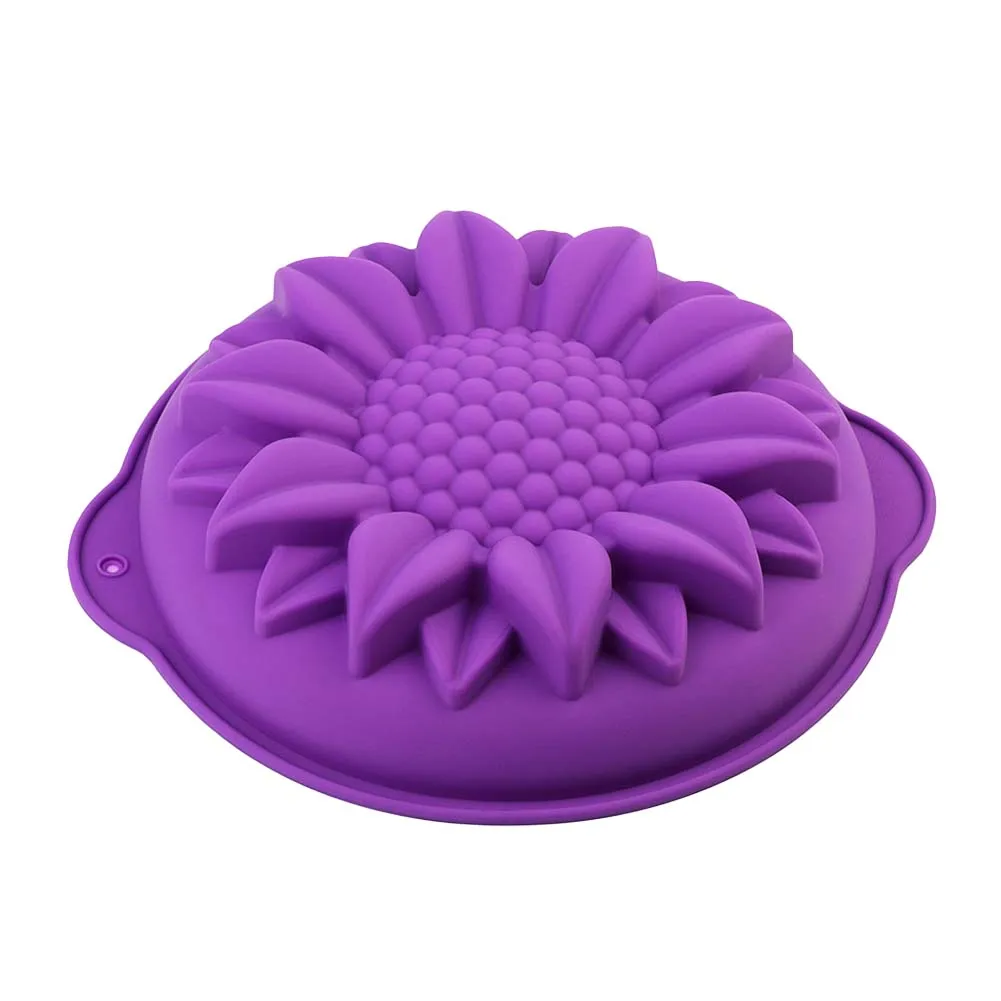 Силиконовый поднос для торта круглая форма инструмент выпечки в виде подсолнуха