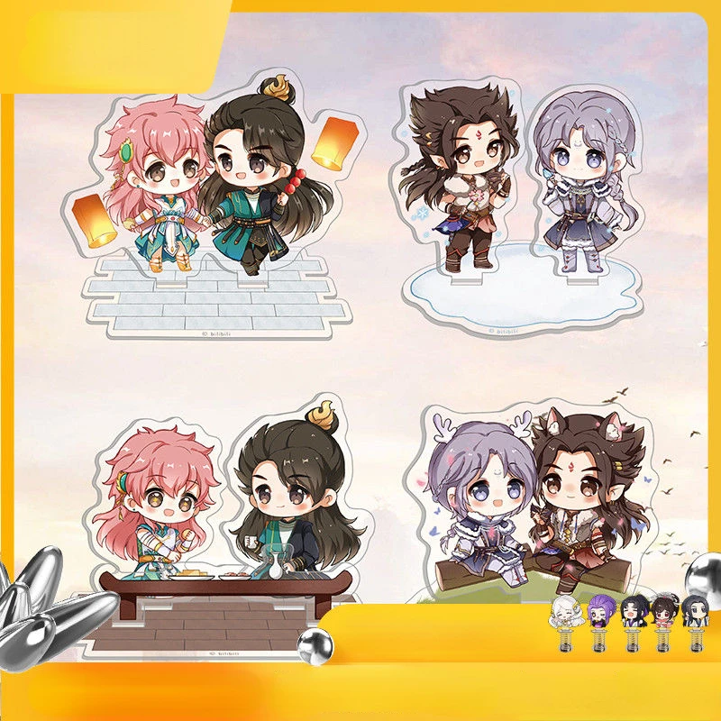 

Legend of Exorcism KeyChain Women Kong Hongjun Li Jinglong Key Ring Acrylic Standing Keyring Girl Gift Plate Desk Decor Jewelry