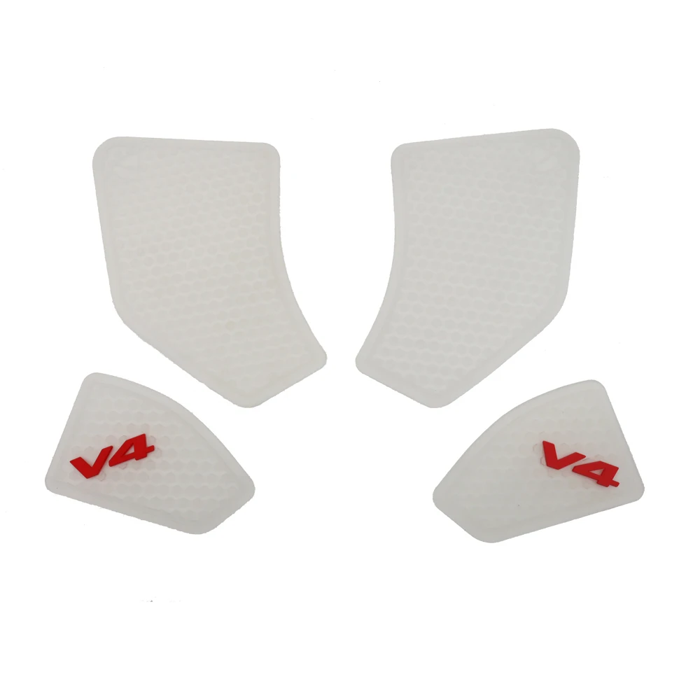 

Наклейки на топливный бак мотоцикла, наколенники, нескользящая резиновая наклейка для Panigale V4S Streetfighter V4 2021 2020 2019 2018