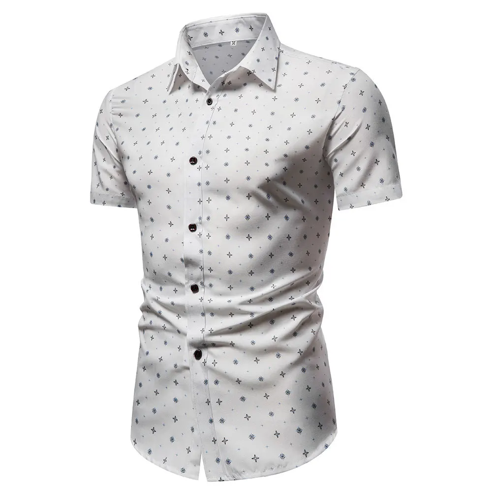 Summer New Original Design Men's Fashion Large Print Hot Sale Hawaiian Short Sleeve High Quality Shirt