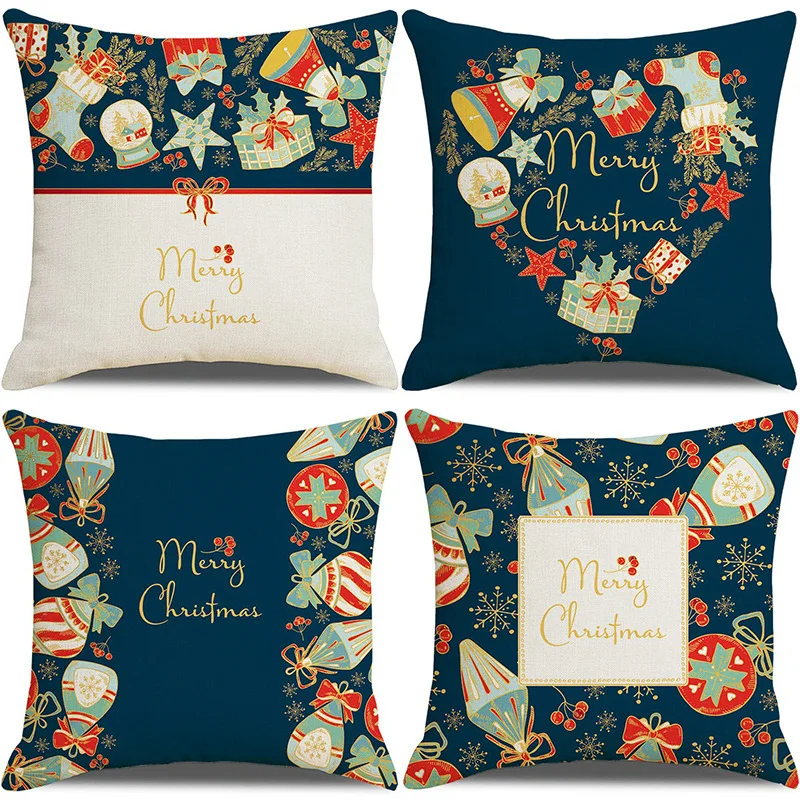 

Christmas Cushion Cover 45*45 Pillowcase Sofa Cushions Pillow Cases Pillow Covers Home Decor