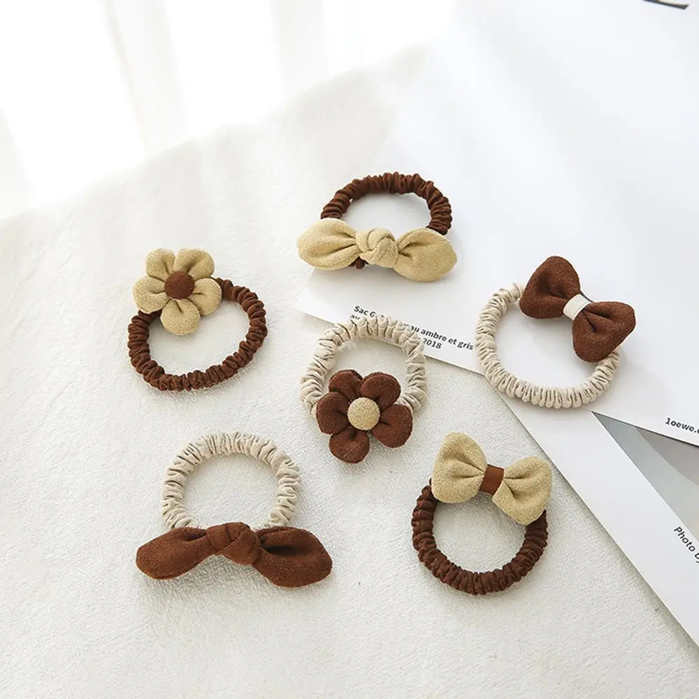 

Retro Hair Ornament All-match Girls Headdress Flower Bow Knot Hair Rope Women Scrunchies Korean Style Hair Accessories