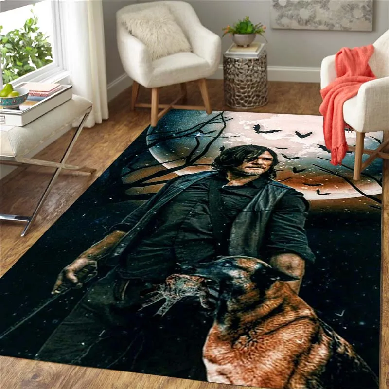 

The Walking Dead Carpet Living Room picnic mat Home Decor Sofa Table Rug Anti Slip Floor Mat Table mat door carpet kitchen mat
