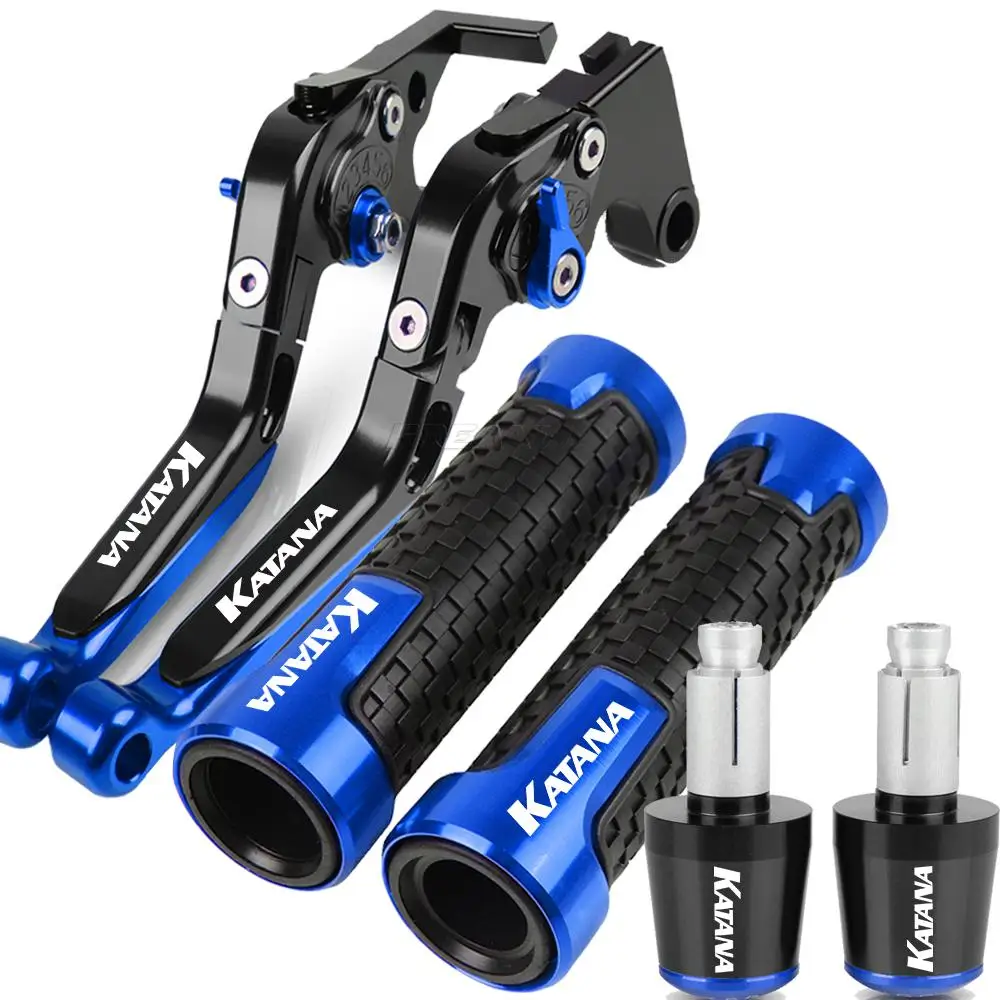 

Brake Clutch Levers GSX 600F LOGO Handlebar Hand Grips ends For SUZUKI KATANA GSX600F 1989 1990 1991 1992 1993 1994-2007