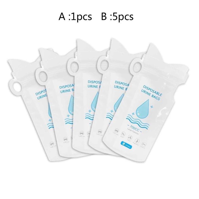 

700ml Emergency Portable Car Pee Urine Bag Vomit Bags Mini Toilet Mobile Toilets Convenient Using Outdoors Jam Emergency