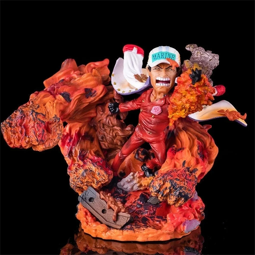 

Anime Lava-Lava Fruit The 3 Admirals Akainu Sakazuki Battle Ver. PVC Action Figure Collection Model Toys Doll Birthday Gifts