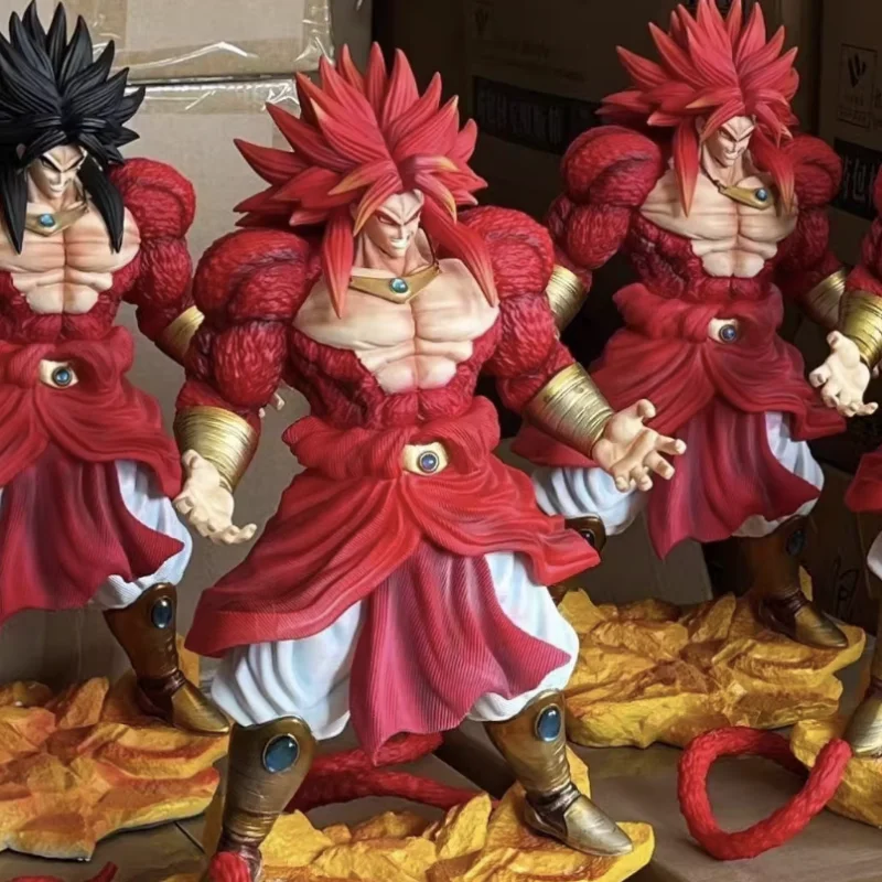Фото Фигурка Dragon Ball Super Saiyan 4 Broly GK, аниме-статуэтка 30 см, настольное украшение, коллекционный предмет для любителей аниме №1