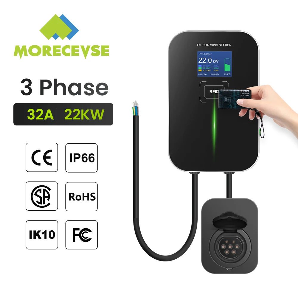 Morec Type 2 RFID Card Wallbox	