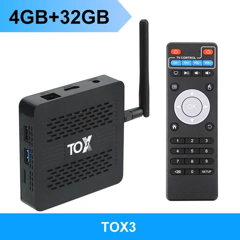 2023 ТВ-приставка TOX3 Amlogic S905X4 4 ГБ 32 ГБ Android 11 Wifi 1000 м BT 4K медиаплеер Поддержка Dolby Atmos AV1 DLNA