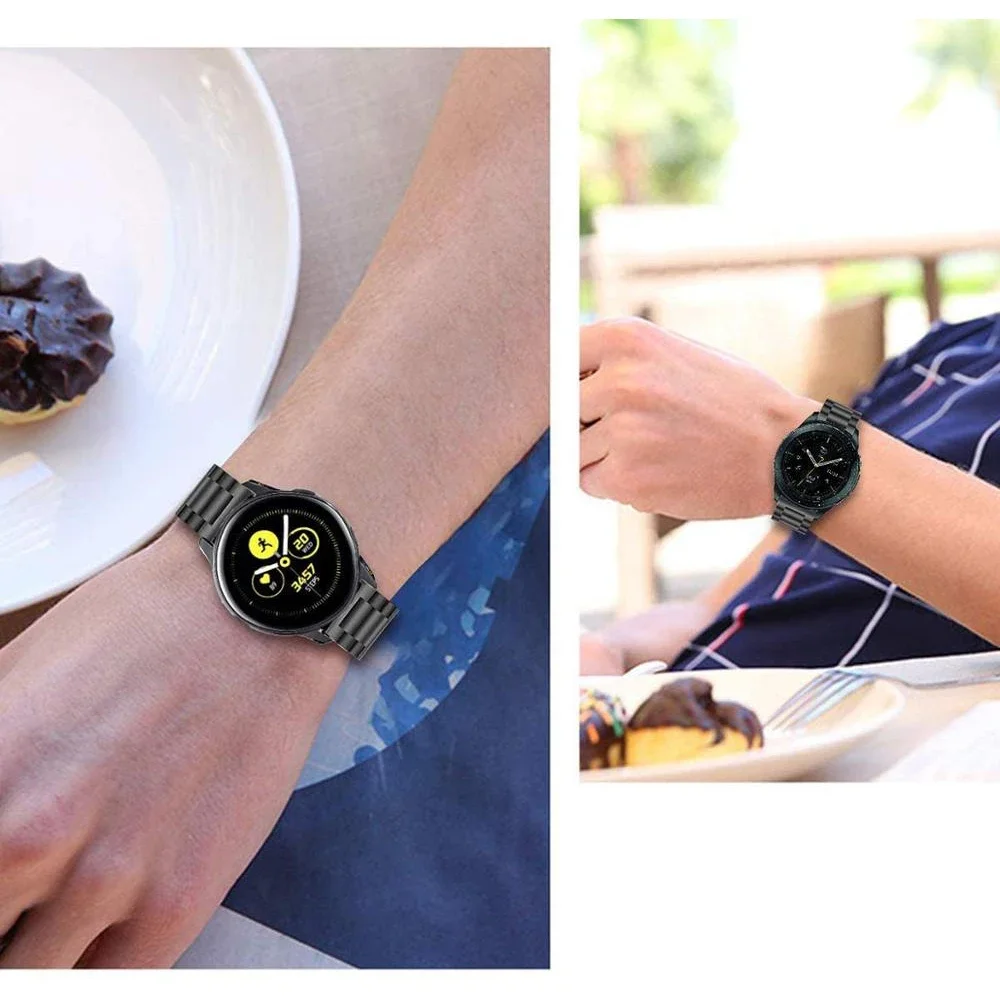 Металлический ремешок 22 мм 20 мм для Samsung Watch 3Gear S3 ClassicFrontierGear SportS2 Classic, браслет для Huawei Watch GT-2-3 Band (art.: 3920cf79ab91b) - 3920cf79ab91b