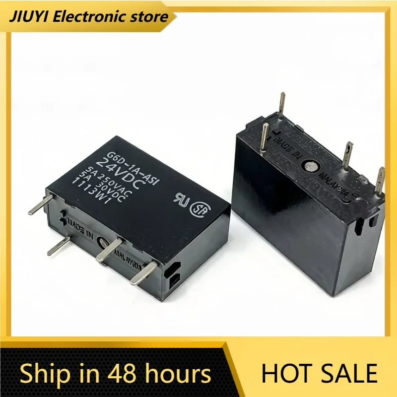 Новое электромагнитное сигнальное реле G6D-1A-ASI DC24V 4Pin SPST 5A Mini PCB, 1 шт.лот, 250VAC (art.: 3920db73bcac3) - 3920db73bcac3