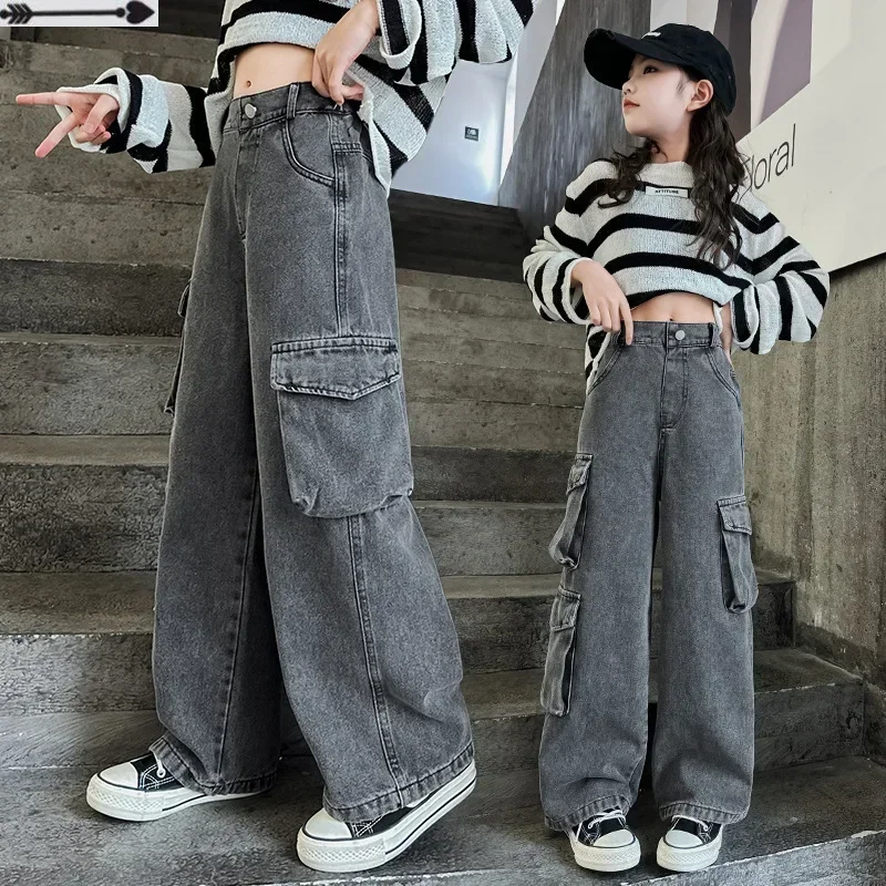 Джинсы-капри для девочек-подростков на возраст от 6 до 16 лет