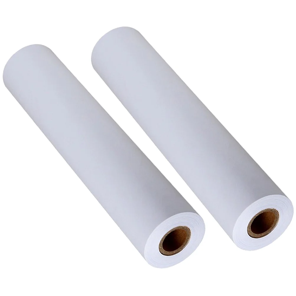 

2 Drawing Paper Roll Kids Sketching Paper Painting Paper Roll Craft Paper Roll Wrapping Paper for DIY Home School 45m ( White )