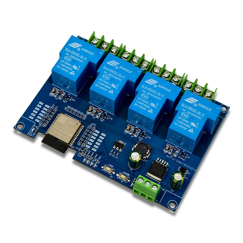 Источник питания DC7-285 В ESP32 WIFI Bluetooth четырехсторонний релейный модуль 30 А плата разработки ESP32 (art.: 3920cd8d25940) - 3920cd8d25940