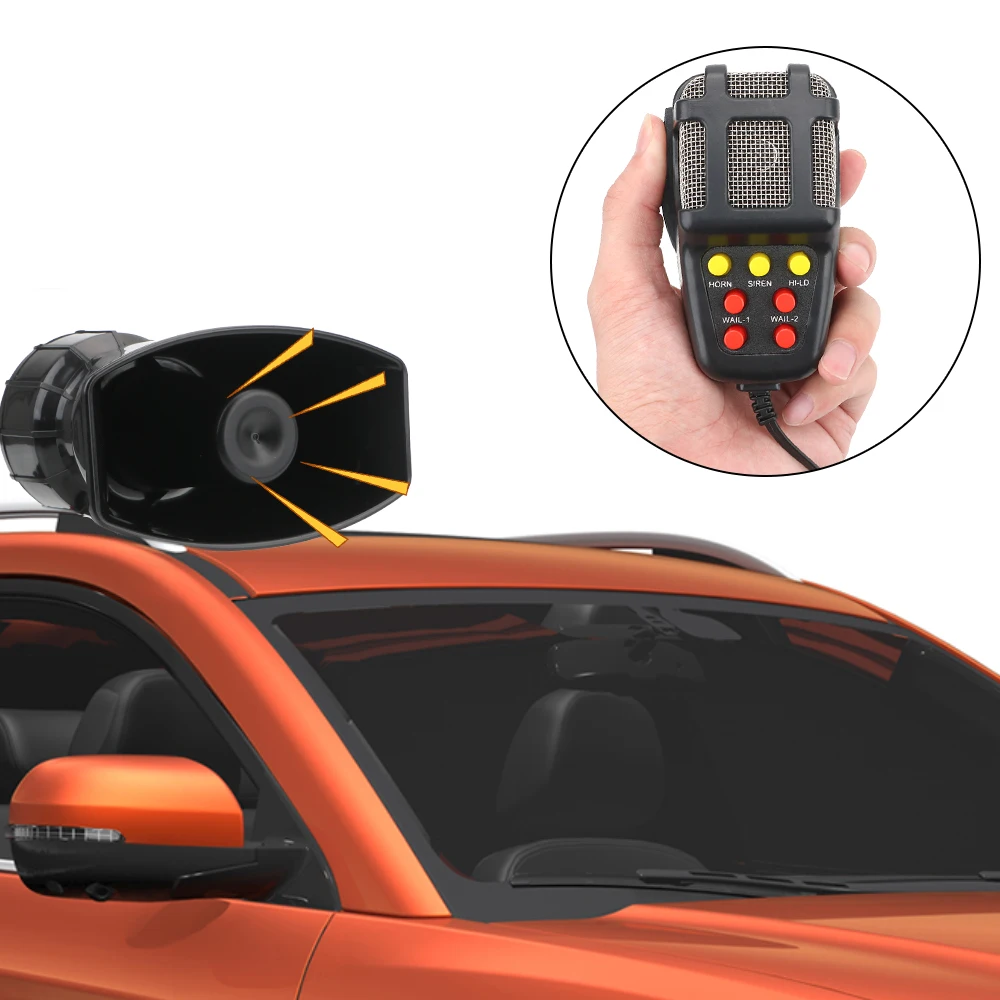 Полицейская сирена воздушный гудок Мегафон Автомобильная сигнализация динамики