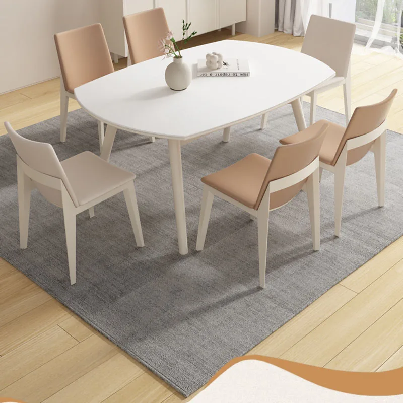 

Olid Wood Nordic Design Dining Table Square Set Small Living Room Dining Table Onement Modern Waterproof Mesa Comedor Furniture
