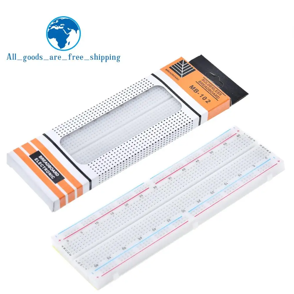 

TZT 1/2 шт. макетная плата 830-точечная плата MB-102 MB102 тестовый набор для разработки DIY