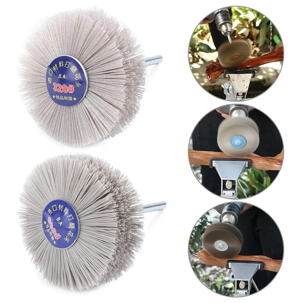 

Abrasive Wire Grinding Flower Head Abrasive Nylon Wheel Brush 80/120/180/240/320/400/600 Grit Woodwork Polishing Tools