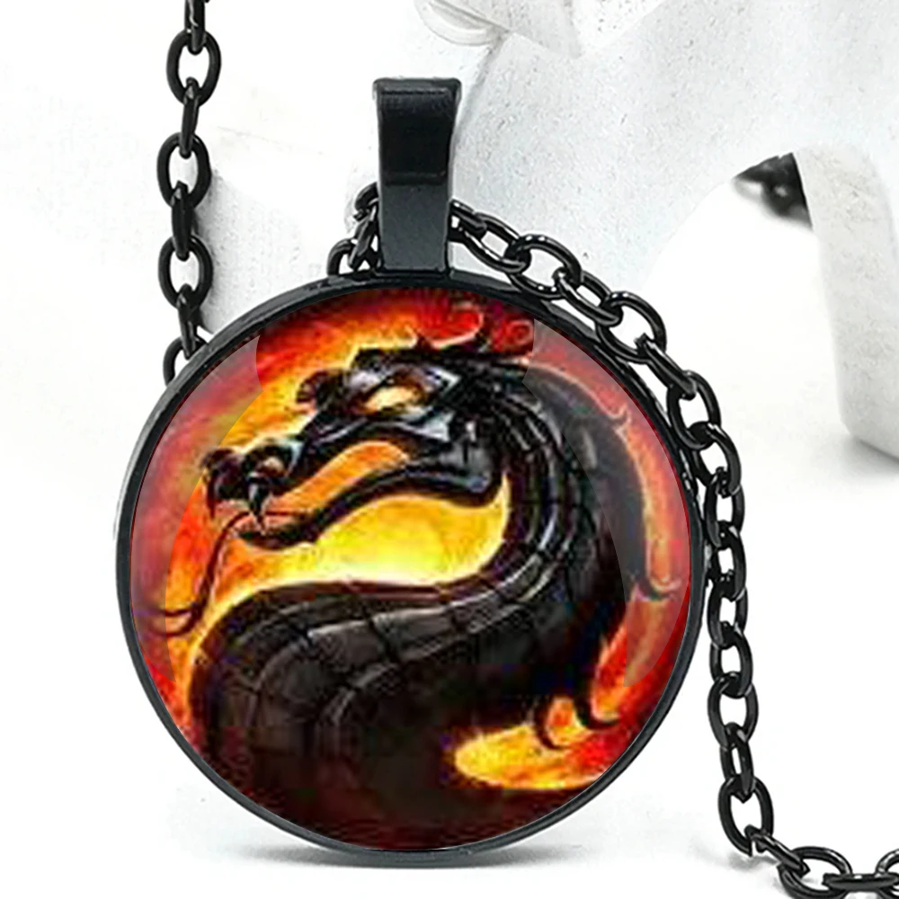 Ожерелье с кулоном в виде купола из стекла для мужчин и женщин