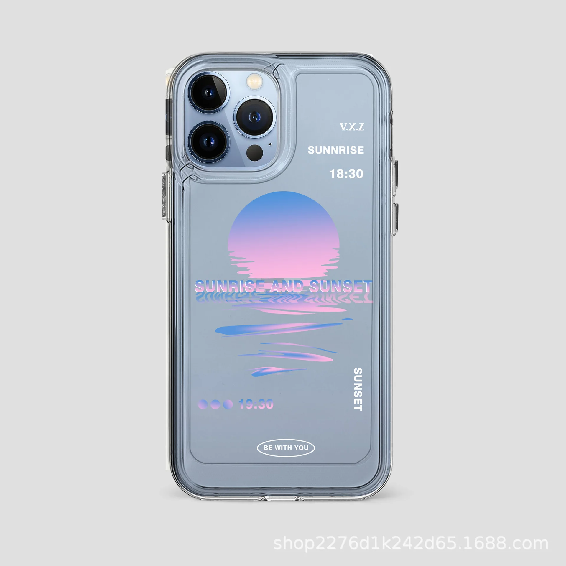 

Sunrise Space Shell Transparent Phone Case For iphone 14 13 12 11 Pro Max X XR XSMAX 7 8 Plus SE TPU Case Cover new products